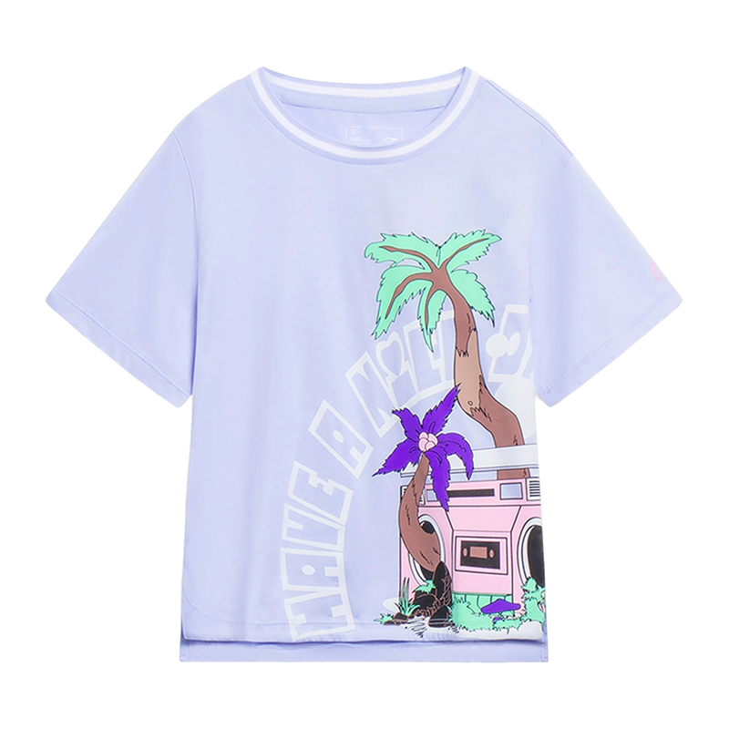 Lining/李宁正品女大童运动潮流系列舒适休闲宽松短袖T恤YHST072,童装/婴儿装/亲子装,T恤,淘宝优惠券,粉丝福利购,淘宝优惠卷