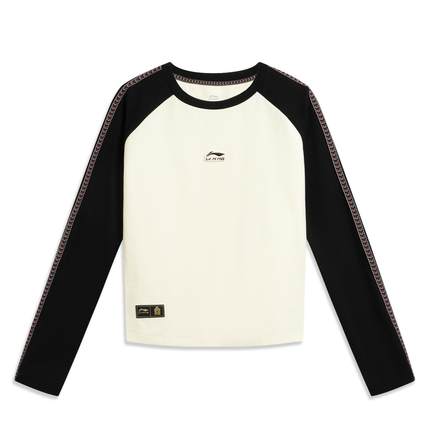 李宁正品中国文化系列故宫联名女子时尚潮流透气长袖T恤AHSW390