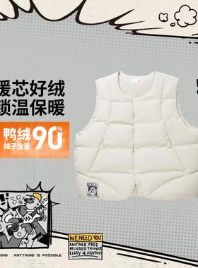 李宁正品Atticus Torre艺术家限定系列男子保暖羽绒马甲AMRV075