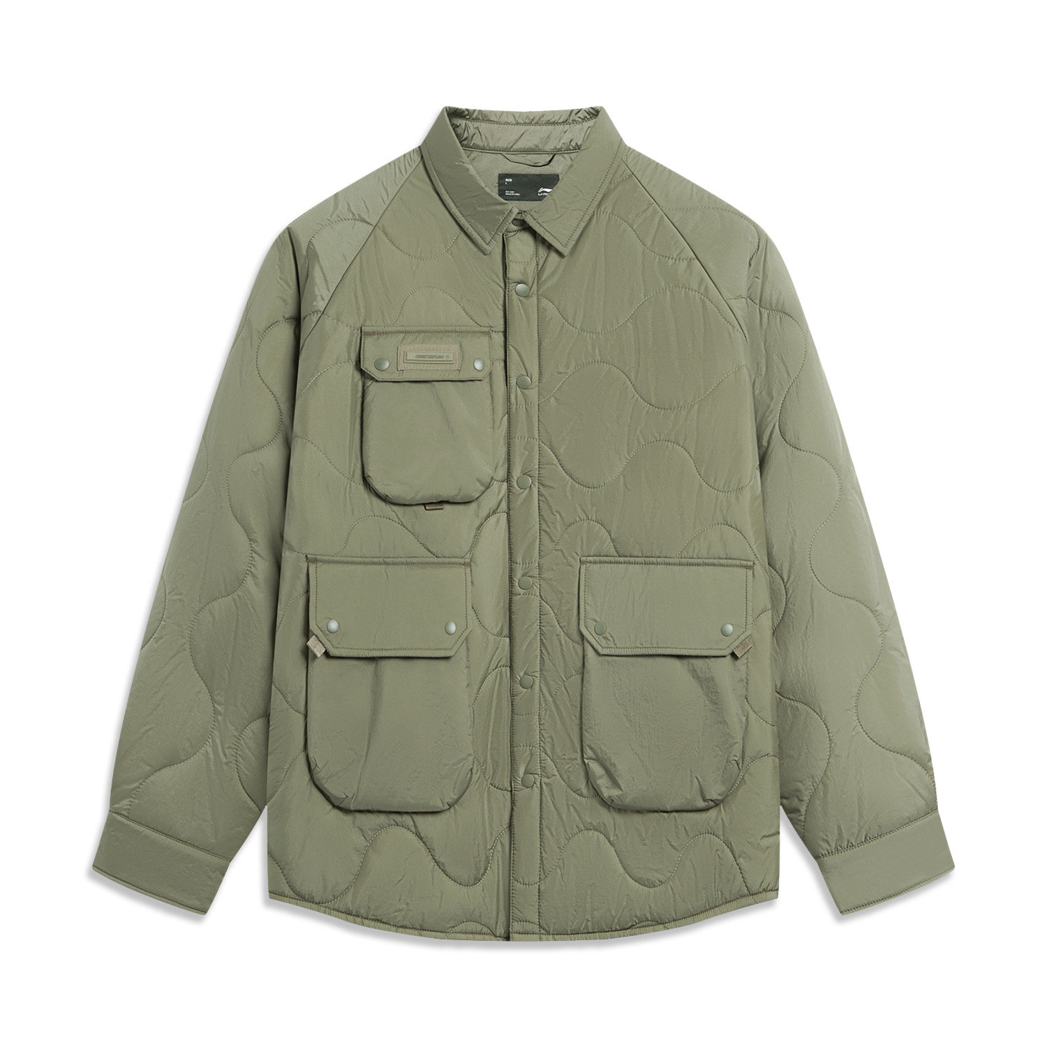 Lining/李宁正品新款CF溯放肆趣野男子时尚宽松防泼水棉服AJMT239