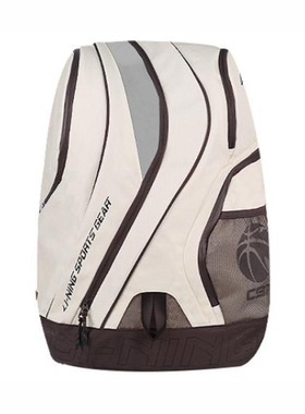 李宁正品CBA系列男女同款户外休闲大容量运动双肩背包ABST265-1