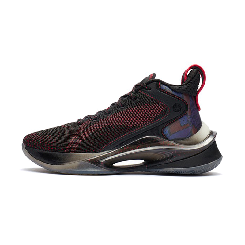 李宁青少年儿童运动鞋秋男童气垫减震透气专业篮球鞋YKBR046