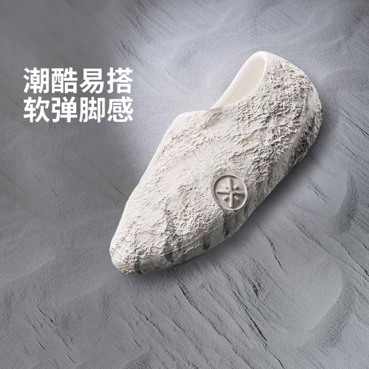 李宁正品韦德系列男子潮流舒适软弹轻盈减震篮球场下拖鞋ABTV009