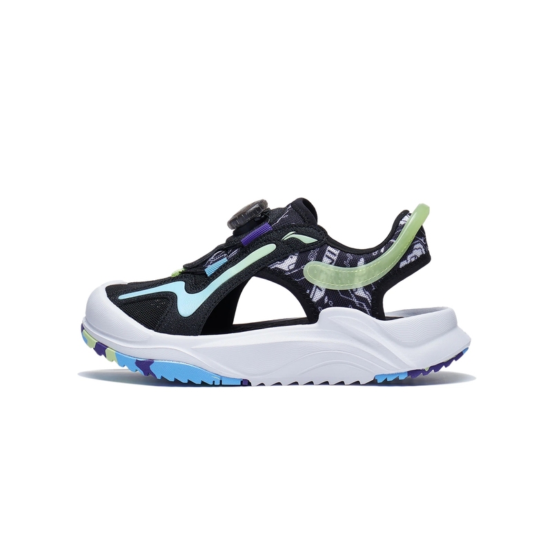 李宁正品新款赛博FLUID男女大童缓震回弹透气舒适运动凉鞋YKUT004