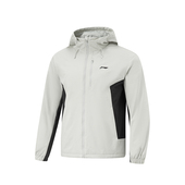 棉服AJMU275 李宁正品 健身系列男子防泼水保暖运动拉链连帽长袖