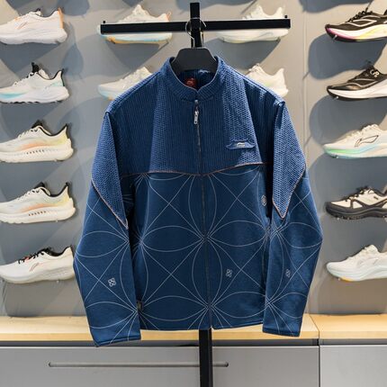 李宁正品中国文化系列故宫联名男子宽松休闲夹克外套AFDW145-2