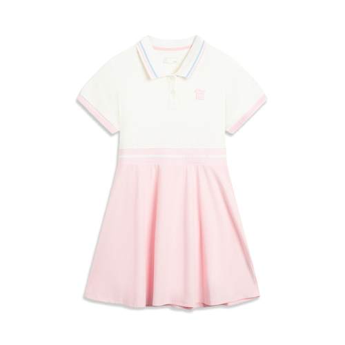 李宁正品夏季新款女大童运动生活系列冰感防晒汗连衣裙YSKU120