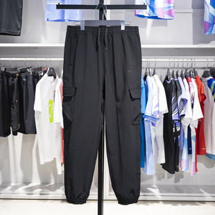 AYKU559 李宁正品 运动潮流系列男子加绒保暖防泼水宽松运动长裤