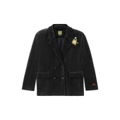 潮流单排扣翻领舒适夹克外套AFDS090 女子时尚 2025新款 李宁正品