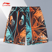 Lining AKSS018 潮流宽松舒适透气休闲运动短裤 李宁正品 女子时尚