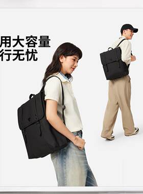 李宁正品运动生活系列男女可调节肩带经典百搭时尚双肩包ABSV433