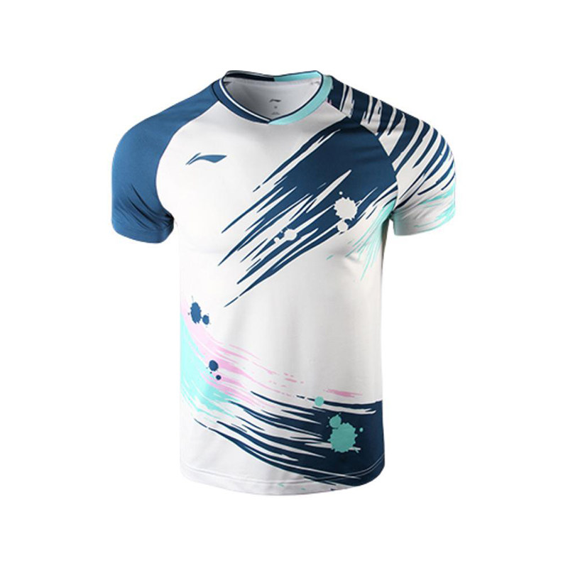 李宁正品2026夏款专业运动服男羽毛球运动休闲圆领短袖T恤AAYT539