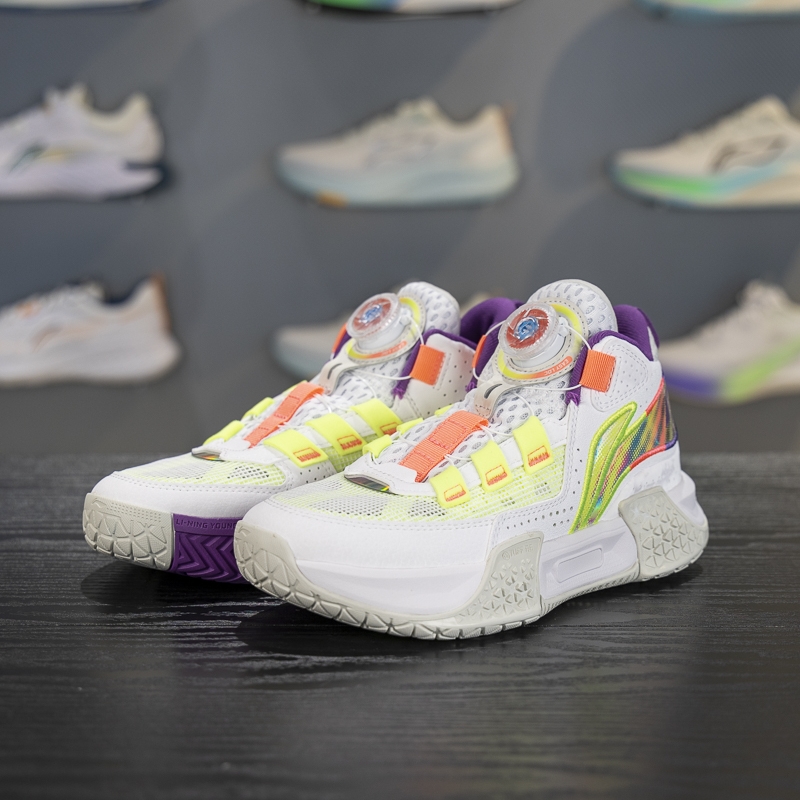 李宁正品大童网面透气篮球鞋