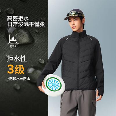 李宁正品男子梭织立领羽绒服