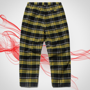 男滑板路社联名宽松彩色格纹运动长裤 新款 AKXR043 休闲裤 李宁正品