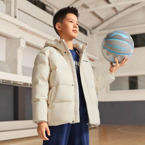 李宁正品大童运动休闲羽绒服