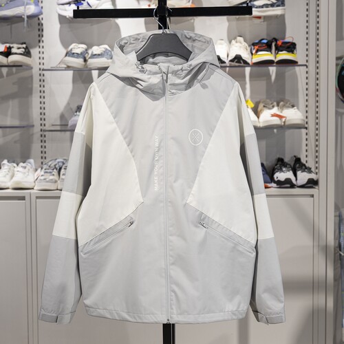 李宁正品男子宽松防泼水外套