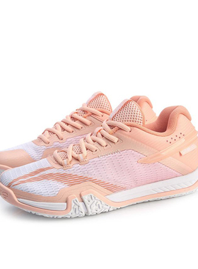 李宁正品新款女子轻便透气专业比赛训练低帮羽毛球鞋AYTQ022-2