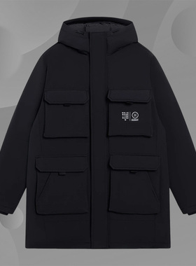 Lining/李宁正品韦德系列男子休闲宽松保暖运动鹅绒羽绒服AYMS147