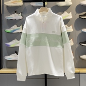 2025新款 男子时尚 拼色宽松百搭立领休闲套头衫 李宁正品 AWDV561