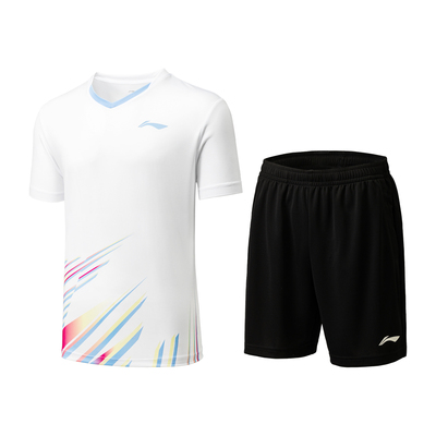 Lining/李宁正品新款羽毛球系列男女同款速干透气比赛套装AATU025