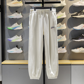 AKLV844 李宁正品 运动潮流系列女子刺绣宽松加绒日常休闲束脚裤