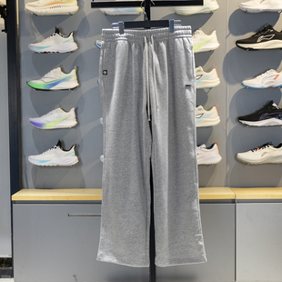 AKLV781 反伍BADFIVE男子直筒加绒保暖宽松休闲运动卫裤 李宁正品