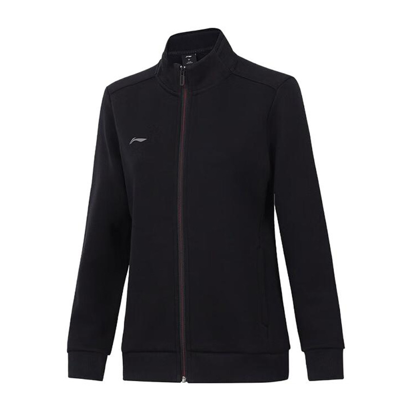 Lining/李宁正品秋季女子新款健身系列纯色立领卫衣外套AWDT980