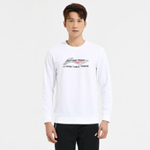 李宁正品 乒乓球系列男女logo印花简约圆领运动套头卫衣AWDT281