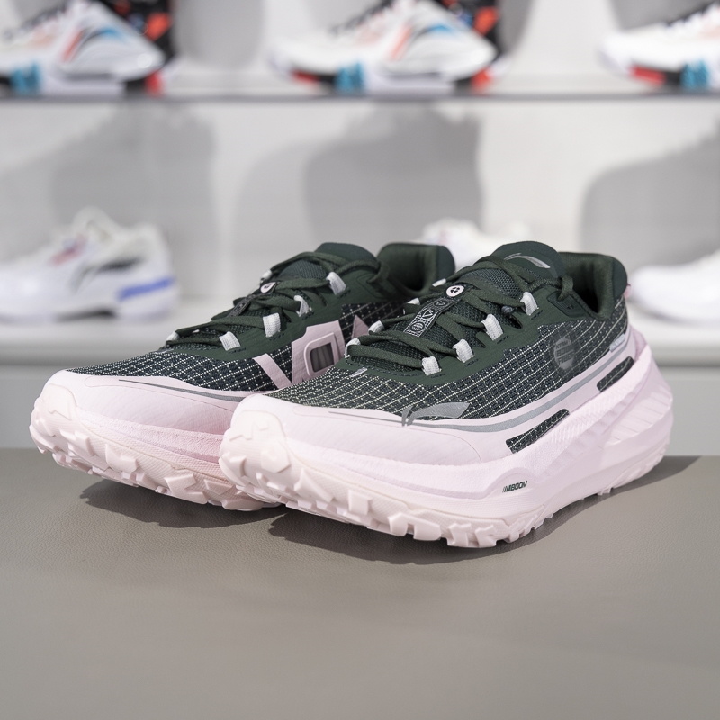 李宁正品的卢 V2男子䨻丝高回弹稳定支撑耐磨越野跑鞋ARNU009-8