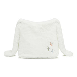 Lining/李宁正品2023年新款女子时尚简约休闲毛绒单肩背包ABDT246