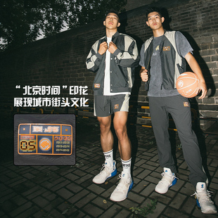 男子时尚 冬季 宽松潮流休闲街头夹克外套AJDT731 李宁正品 Lining