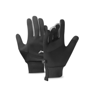 李宁正品户外男女同款运动登山滑雪加绒保暖骑行手套ASGS005-1