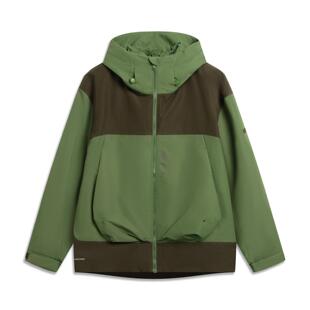 李宁正品反伍BADFIVE男子宽松休闲三合一拉链连帽夹克外套AWBV105