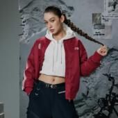 拉链保暖棉服AJMV295 系列男女宽松复古休闲时尚 李宁正品 运动时尚