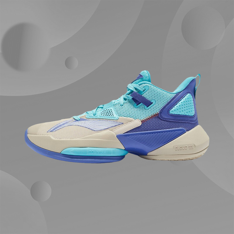 李宁篮球鞋男冬款空袭8中帮耐磨减震专业比赛运动鞋ABPR035
