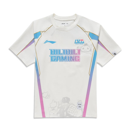 Lining/李宁正品2024新款男女BLG战队经典队服圆领短袖T恤ATSU667