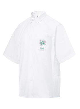 Lining/李宁正品夏季新款男子简约宽松透气休闲短袖衬衫ASHT029