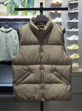 李宁正品韦德系列男子保暖立领抗皱鹅绒运动羽绒马甲AMRV079-2