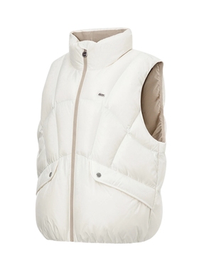 Lining/李宁正品运动潮流系列女子宽松保暖立领羽绒马甲AMRT018