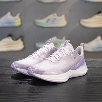 李宁正品赤兔8 PRO 女大童时尚系带防滑减震运动跑步鞋YKFV130-2