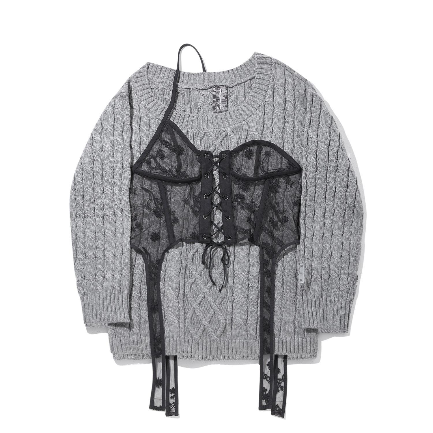 李宁正品ANDERSSON BELL联名系列女子潮流百搭运动编织衫AMBV426