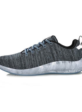 李宁正品男子FlowFoam一体织透气时尚潮流运动休闲鞋 AGLN141