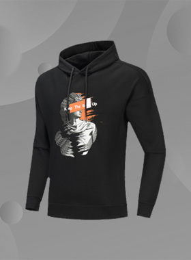 李宁正品卫衣男款运动时尚系列连帽宽松上衣运动服AWDP637