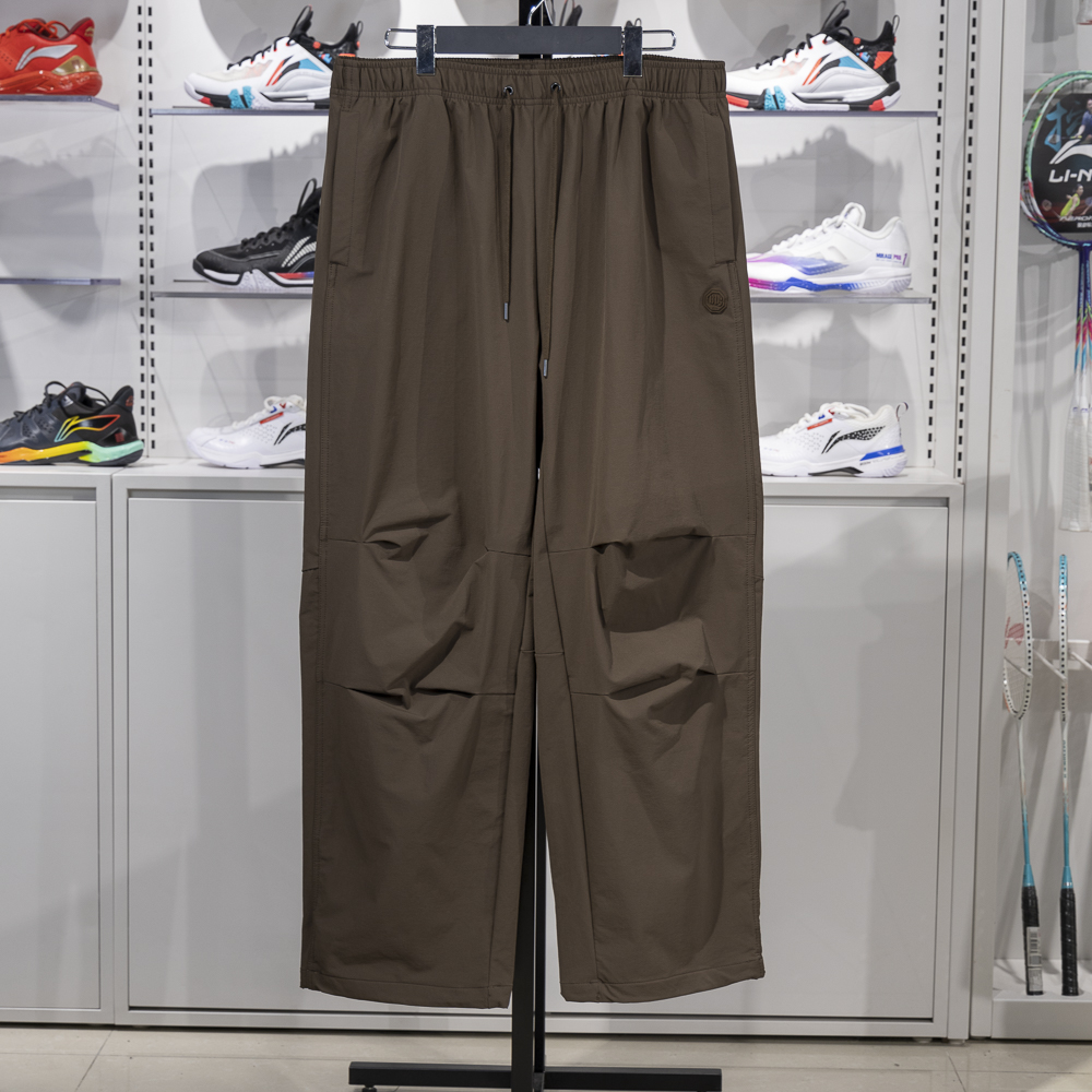 李宁正品男子宽松梭织运动长裤