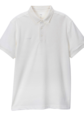 李宁正品2024新款男子翻领夏季速干舒适休闲短袖POLO衫APLU195-1