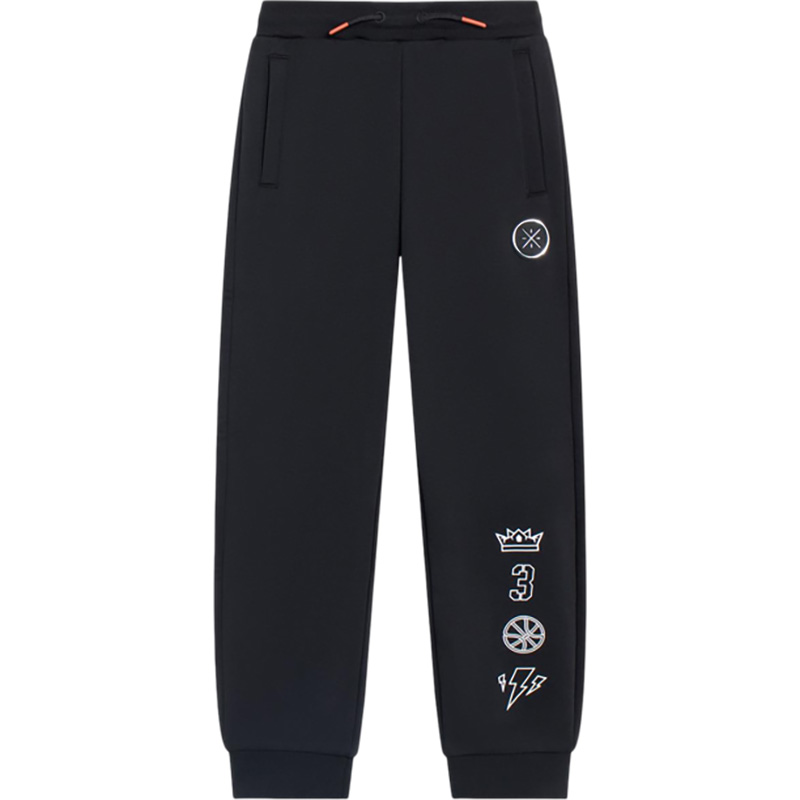 Lining/李宁正品男大童韦德系列束脚加绒保暖宽松运动卫裤YKLS371