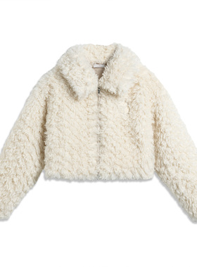 Lining/李宁正品x英雄联盟联名女子仿羊羔绒宽松针织外套AFDT948