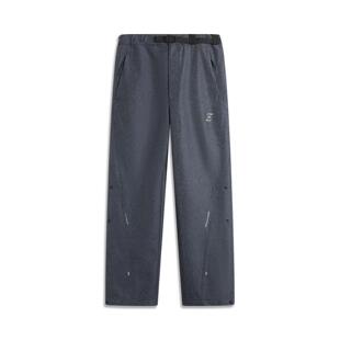 李宁正品NINEPointNINE联名系列男子直筒反光舒适休闲长裤AKXU645