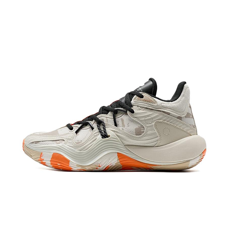 特步正品鏖战3男子防滑耐磨专业运动训练实战篮球鞋975119120013